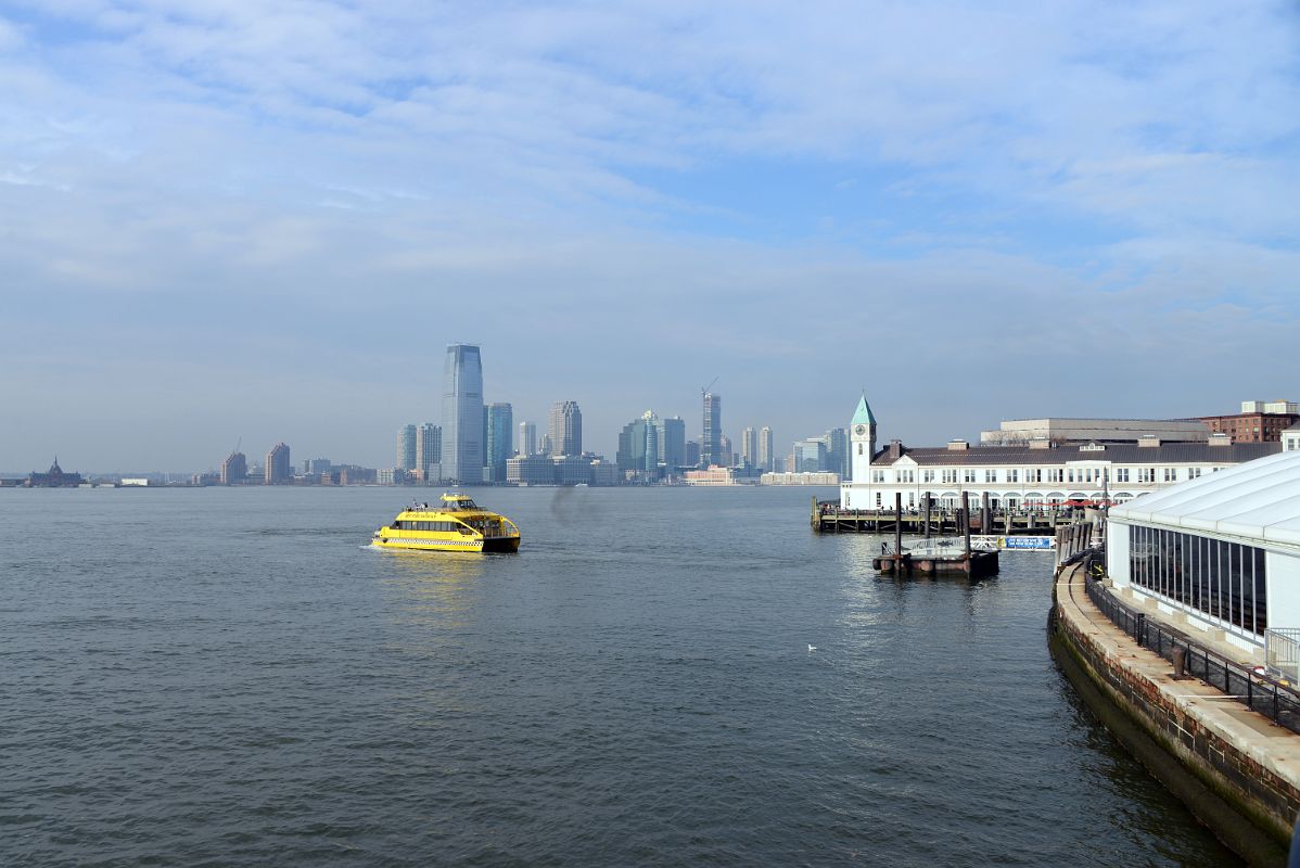 statue of liberty boat from jersey city